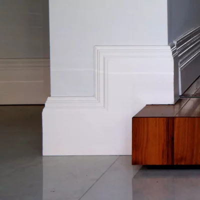 Craven skirting around step - Broughton skirting in background