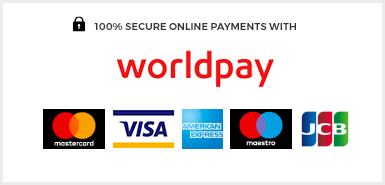 100% secure online payments with WorldPay